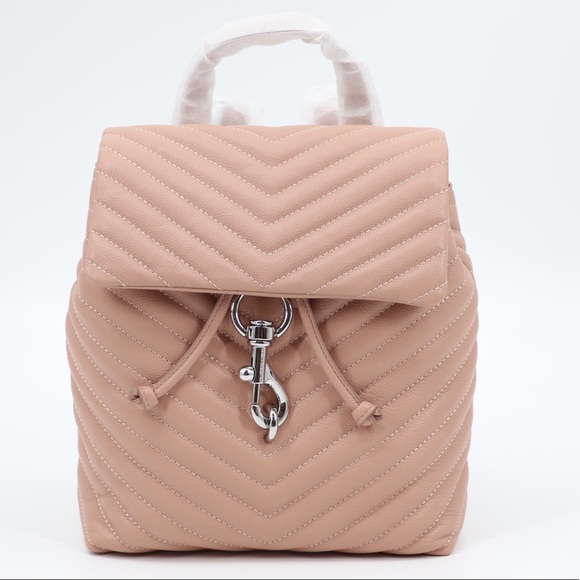 New Rebecca Minkoff Edie Flap Quilted Leather Backpack - Picture 12 of 13